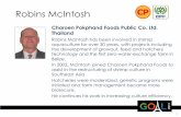 Robins McIntosh - Global Aquaculture Alliance ... Robins McIntosh Charoen Pokphand Foods Public Co.