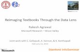 Enriching Textbooks Through Data Mininginfolab.stanford.edu/infoseminar/archive/WinterY2013/agrawal.pdf · • Enriching textbooks through data mining • Research opportunities •