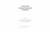Assessing General Education Programs 92 Assessing General Education Programs A Cohesive General Education