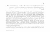 Biomechanics of the Temporomandibular Joint€¦ · 7 Biomechanics of the Temporomandibular Joint Shirish M. Ingawalé 1 and Tarun Goswami 1,2 1Biomedical, Industrial and Human Factors