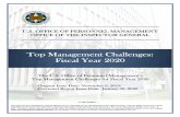 Top Management Challenges: Fiscal Year 2020€¦ · The following challenges are issues that are potentially long-term challenges and could be on our list of top challenges for the