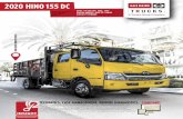 2020 HINO155 DC · 2020 HINO155 DC this area bleeds ALWAYS this area bleeds ALWAYS ENGINE Model J05E-TP Type Diesel 4-cycle, 4 cylinder in-line, water-cooled, dry cylinder liners