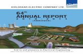 Annual Report 2010-2011 (Alt) - Kirloskar Electric€¦ · KIRLOSKAR ELECTRIC COMPANY LTD. NOTICE NOTICE is hereby given that the SIXTY FOURTH ANNUAL GENERAL MEETING of the Members