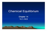 Chemical Equilibrium - libvolume4.xyzlibvolume4.xyz/.../chemicalequilibriumpresentation2.pdf · Equilibrium Equilibrium is a state in which there are no observable changes as time