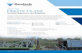 Geotech TrackRig FrasteFS250 WEB€¦ · The Fraste FS-250 is one of Geotech’s most versatile and largest machines, with the ability to complete: air rotary, bulk sampling, coring,