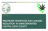 PRELIMINARY FRAMEWORK FOR CANNABIS CONTRA COSTA …€¦ · 21.02.2018  · Residential GP Land Use Permit Land Use Permit Land Use Permit Retail-Business (R-B) General Commercial