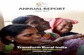 A TATA Trusts Initiative ANNUAL REPORT · A TATA Trusts Initiative. Transforming Rural India Gamification deployed to support women understand critical drivers in reproductive health