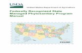 Federally Recognized State Managed Phytosanitary Program ... · Federally Recognized State Managed Phytosanitary Program Manual. Some processes, equipment, and materials described
