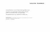 Installation and Operating Manual Turbo Couplings with ...€¦ · Voith Operating Manual 4 TABLE 1 “ ... 2.4 Installation of fluid coupling Review manual 3626-011000, Installation