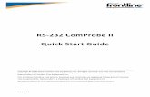 RS-232 ComProbe II Quick Start Guide ComProbe II QSG.pdf · RS ‐ 232 ComProbe II QSG’ or ‘Start Æ Programs Æ NetDecoder [version#] Æ Documentation Æ RS ‐ 232 ComProbe