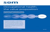 Occupational health: the value proposition … · 2 All Party Parliamentary Group on Occupational Safety and Health. Occupational medicine workforce crisis. The need for action to