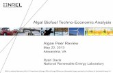 Algal Biofuel Techno-Economic Analysis€¦ · Variability is wide; Std. Dev. = $28.8 USD/gal . Project Overview . 4 • Multiple algae economic studies have been conducted, with
