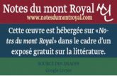 Notes du mont Royal ←  · Quae Motenabbii carmina et a quibus jam edita sint , recensuit cl. de Sacy in Chrestom. Ar. t. lIl. p. 109. Jam veto illis accesserunt tria Motonabbii