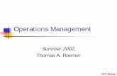 Introduction to Operations Management€¦ · Operations Product Supply Process Chain Product Supply Process Chain . MITSloan The Realm of Operations Time Cost Quality Time Cost Quality