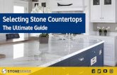 The Ultimate Guide€¦ · to countertops being made from unconventional materials, such as resin, reclaimed wood, stainless steel and porcelain. Despite the wide selection, stone