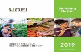 RESPONSIBILITY REPORT - UNFI · 6 2019 CORPORATE SOCIAL RESPONSIBILITY REPORT WE BELIEVE IN BETTER 7 Governance Our sustainability program is closely overseen by UNFI’s CEO and