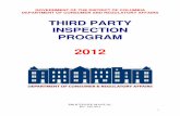 THIRD PARTY INSPECTION PROGRAM - Washington, D.C. · regulations, and this Third-Party Inspection Program Procedure Manual. Among the pertinent requirements, an Inspection Agency