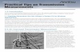 Practical Tips on Transmission Measurements Application Note€¦ · Spectrum Master MS2711D, S332D and MT8212B Practical Tips on Transmission Measurements 1.0 Introduction This is