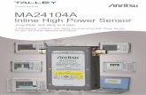 Inline High Power Sensor - Talley Inc. · These RS-232 instruments include the Site Master™ (S331D,S332D, S311D, S312D), Cell Master™ (MT8212B and MS2711D) products. Measurements