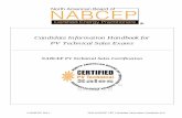 NABCEP PV Technical Sales Certification€¦ · Certification assures the public, employers and practitioners that a nationally certified professional in the fields of renewable and