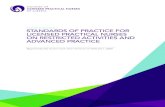 STANDARDS OF PRACTICE FOR LICENSED PRACTICAL NURSES …€¦ · The purpose of the Standards of Practice for Licensed Practical Nurses on Restricted Activities and Advanced Practice