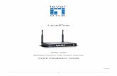 LevelOnedownload.level1.com/level1/qig/WHG-1000_QIG_V1.0.pdf · For setting up both wired WAN and Wireless LAN interfaces: Select a proper type of Internet connection for WAN interface