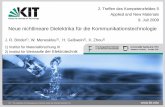 Neue nichtlineare Dielektrika für die ... - kit.edu€¦ · KIT – The cooperation of Forschungszentrum Karlsruhe GmbH and Universität Karlsruhe (TH) ... Theory Model Parameters