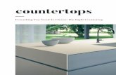 countertops - irp-cdn.multiscreensite.com · countertops that are not only beautiful, but also durable and stain resistant. Similarly, frequent and passionate cooks gravitate to countertops