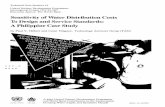 Sensitivity ofWater Distribution Costs To Design and ... · Sensitivity ofWater Distribution Costs To Design and Service Standards: A Philippine Case Study by Paul V. Hébert and