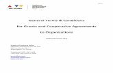 General Terms & Conditions for Grants and Cooperative ... · for Grants and Cooperative Agreements to Organizations updated December 2012 Grants & Contracts Office National Endowment