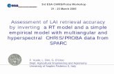 Assessment of LAI retrieval accuracy by inverting a RT ...earth.esa.int/workshops/chris_proba_05/presentations/Session_2/03… · bbbbbb bbb bbbbbb b b b b bb b bb bbbb b b bb b bb