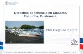 Derechos de tenencia en Sipacate, Escuintla, Guatemala. · Poniendo en riesgo los recursos hidrobiológicos del estero y contaminación atmosférica por la zafra (quema caña de azúcar),