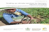 Scaling up climate services for farmers: Mission Possible€¦ · 2 Scaling up climate services for farmers: Mission Possible CCAFS Report No. 13 Authors Arame Tall (Corresponding