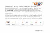 Cambridge Young Learners Practice Tests€¦ · The Cambridge Young Learners English examinations are an internationally recognized assessment standard for young learners aged 7 to