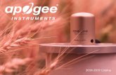 2018-2019 Catalog - Apogee Instruments · Dimensions 27.5 mm height, 23.5 mm diameter Mass 90 g 100 g Warranty 4 years against defects in materials and workmanship SL-610-SS (Downward-Looking)