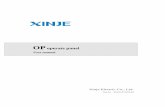 OP operate panel - Melsec FX · OP operate panel User manual Xinje Electric Co., Ltd. Data No. HOC01 20110705 8.0 . Basic instructions Thanks for buying OP series operate panel. This