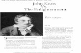 John Keats Vs. ‘The Enlightenment’ · cially in his five great Odes, including the ÒOde on a Gre - cian UrnÓ and ÒOde to a Nightingale.Ó Keats was distinctly a republican,