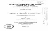 SHUTTLE ENVIRONMENTAL AND THERMAL CONTROL/LIFE …€¦ · shuttle environmental and thermal control/life support system computer program interim report m t on. h 00 a(d an by o frederick