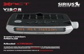 Instruction Manual Model XTR3CK - siriusretail.com · Instruction Manual Model XTR3CK To activate your XACT Visor Sirius Satellite Radio Receiver or for latest news and questions