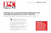 How to use PowerPivot to understand your data · How to use PowerPivot to understand your data Mark Whitehorn provides a step-by-step guide to one of the excel 2010’s most powerful