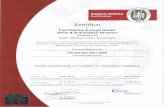  · Fuji Electric Europe GmbH Drive & Automation Division Goethering 58 63067 Offenbach / Main, Deutschland Bureau Veritas Certification bestäfigt, dass das Management-System der