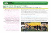 WOMEN’S COMMITTEESwomensequitycenter.org/wp-content/uploads/2017/10/Womens-Com… · recruitment and retention of women to the industry, tradeswomen have formed women’s committees