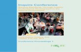 Inquire Conference Conference Proceeding… · Inquire Conference Proceedings Contents (Part 1) FOREWORD 4 KEYNOTE ADDRESS INQUIRE for all: What we have achieved and where we are