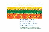 HOW TO START A CHARTER SCHOOL - Center for Education …€¦ · ThereOughttoBeaLaw Beforeyoucanhavecharterschools,youmusthaveastatelaw.Forty statesandtheDistrictofColumbiahaveenactedcharterschoollaws.