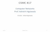 Computer Networks Prof. Ashok K Agrawala CMSC417Spri… · Critique of OSI & TCP/IP CMSC417 Set 1 OSI: +Very influential model with clear concepts •Models, protocols and adoption