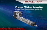 Energy Efficient Actuation - Schaedler Yesco€¦ · The Global Leader in Actuator Technology Comparison of Technology Efficiencies Test Set Up 3 Technologies ￭Pneumatic ￭Hydraulic