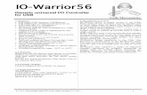 IIIO-Warriiior56 - elmicro.com · Code Mercenaries 2 IIIO-Warriiior56 2.1 Product selection matrix 2.2 Starter Kits With the IO-Warrior Starter Kits you can make your first steps