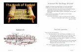 The Book Ezekiel A lament for the kings of Israel Chaptercrosstraining.us/26_Ezekiel/Ezekiel_19_20_TJL.pdf · The Book of Ezekiel Chapter 1919‐2020 The Lord’s Laments A History