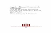 Agricultural Research1).pdf · Agricultural Research . Abstract Book . From the 4th Annual International Symposium on Agricultural Research 18-21 July 2011, Athens, Greece. Edited