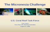 The Micronesian Challenge - Coral Reef€¦ · The Micronesia Challenge U.S. Coral Reef Task Force Fran Castro Vice-Chair, MC Steering Committee August 27, 2008-Background-Steering